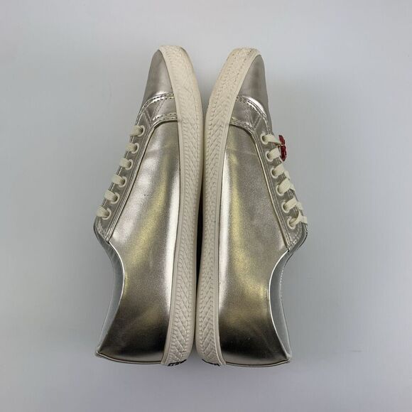 The Bedford Exchange Rose In Bloom Embroidered Faux Leather Sneakers Womens 10 - Picture 11 of 13